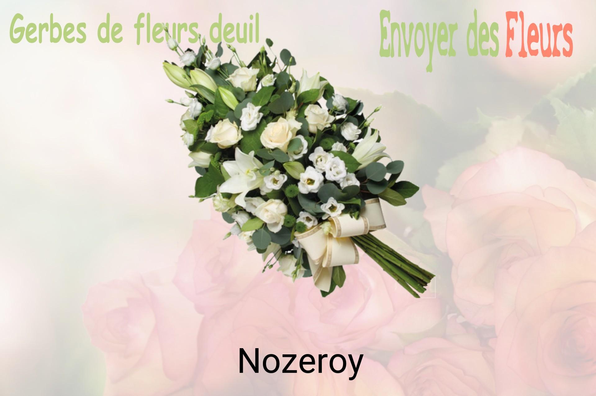 Gerbe de fleurs de deuil livrée à Nozeroy